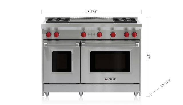 Wolf 48" Gas Range - 4 Burners And Infrared Dual Griddle 5 Wolf 48" Gas Range - 4 Burners And Infrared Dual Griddle - Image 3