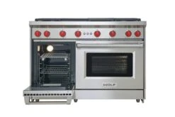 Wolf 48" Gas Range - 4 Burners, Infrared Charbroiler And Infrared Griddle -Kitchen Appliances Shop rdspnoqsrqnl 4