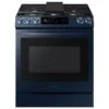 Samsung Bespoke Smart Slide-in Gas Range 6.0 Cu. Ft. With Smart Dial, Air Fry & Wi-Fi In Navy Steel