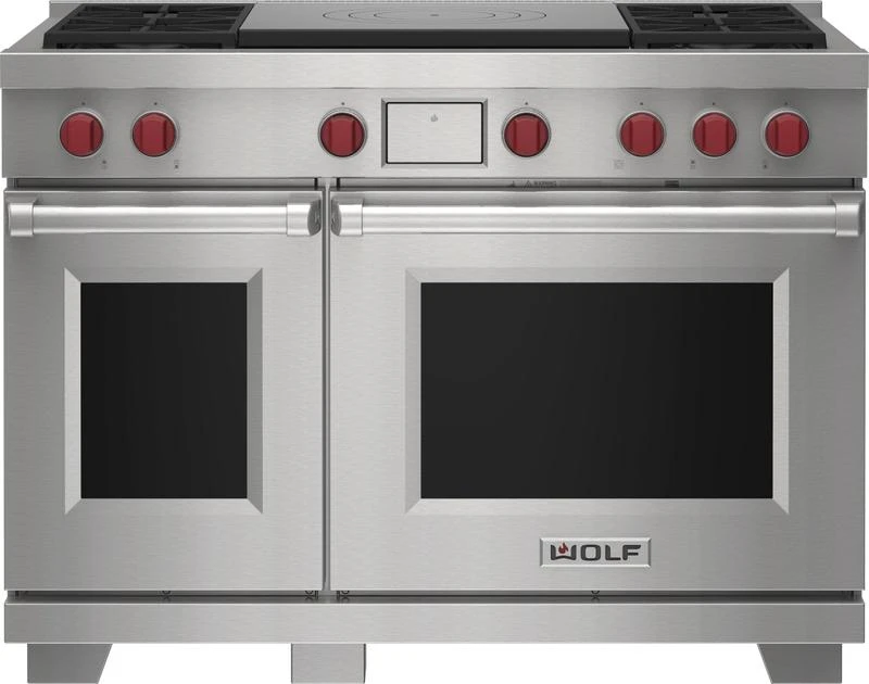 Wolf 48" Dual Fuel Range - 4 Burners And French Top 3 Wolf 48" Dual Fuel Range - 4 Burners And French Top