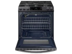 Samsung 6.0 Cu. Ft. Smart Slide-in Gas Range In Black Stainless Steel -Kitchen Appliances Shop rdvnduvmaglx