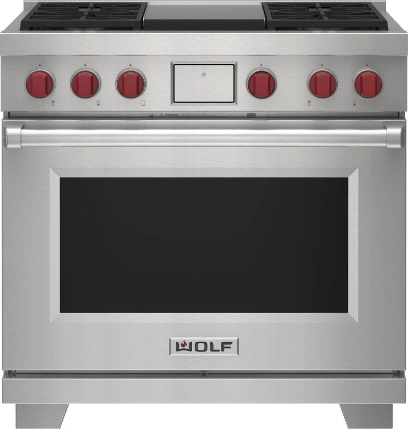 Wolf 36" Dual Fuel Range - 4 Burners And Infrared Griddle 3 Wolf 36" Dual Fuel Range - 4 Burners And Infrared Griddle