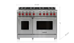Wolf 48" Gas Range - 8 Burners -Kitchen Appliances Shop rdwraybulsij
