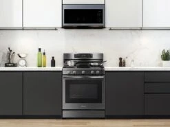 Samsung 6.0 Cu. Ft. Smart Freestanding Gas Range With No-Preheat Air Fry And Convection+ In Black Stainless Steel -Kitchen Appliances Shop rdxgespvuokv